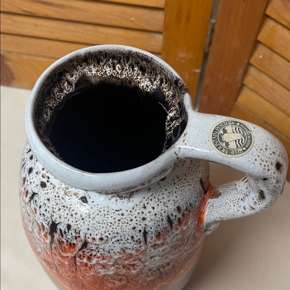 Artisan Mid Century Modern Pitcher, Apollo Series from Blue Mountain Pottery - Picture 7 of 16